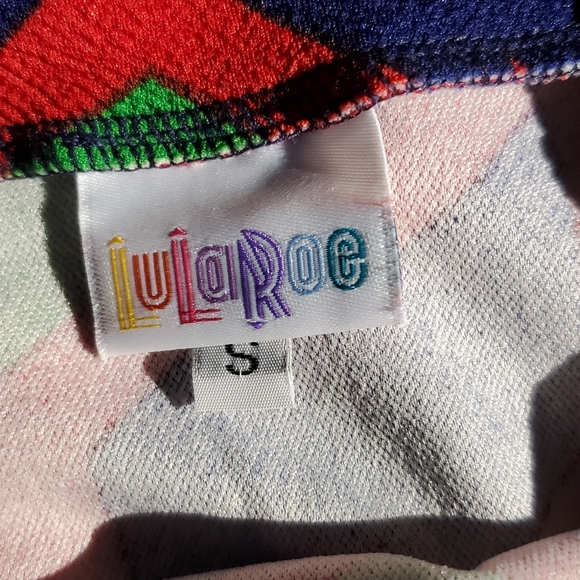 Festive Lularoe Cassie Skirt Small Red Green navy NWT - Picture 13 of 14